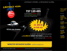Tablet Screenshot of likvidace-vozidel.eu